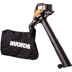 Изображение товара Воздуходувка-пылесос аккумуляторная WORX WG583E, 40В, 4Ач х2, ЗУ 2А x2