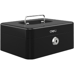Изображение товара Ящик для денег Deli ET500 90x200x160 черный металл 1.2кг