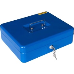 Изображение товара Ящик для денег Silwerhof 90x300x240 синий сталь 1.66кг