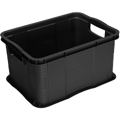 Изображение товара Ящик для хранения Rotho Agilo 17.5 л особопрочный пластиковый черный