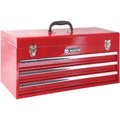 Изображение товара Инструментальный ящик МАСТАК 3 выдвижных ящика и отсек, красный
