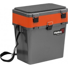 Изображение товара Ящик рыболовный зимний Helios серый/оранжевый (HS-IB-19-GO)