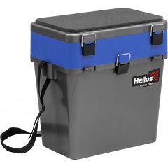Изображение товара Ящик рыболовный зимний Helios серый/синий (HS-IB-19-GB)