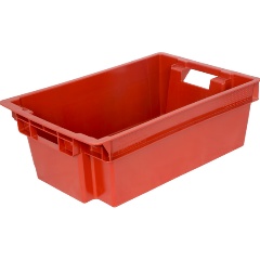 Изображение товара Ящик ТАРА п/э 600х400х200 сплошной цв. красный