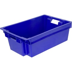 Изображение товара Ящик ТАРА п/э 600х400х200 сплошной цв. синий