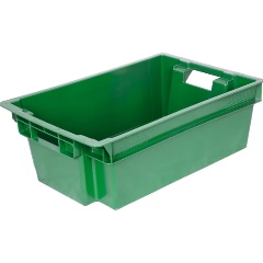 Изображение товара Ящик ТАРА п/э 600х400х200 сплошной цв. зеленый