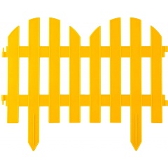 Изображение товара Забор декоративный GRINDA "ПАЛИСАДНИК", 28x300 см, желтый