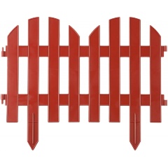 Изображение товара Забор декоративный GRINDA "ПАЛИСАДНИК", 28x300 см, терракот