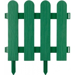 Изображение товара Забор декоративный GRINDA "ШТАКЕТНИК", 29x224 см, зеленый