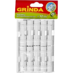 Изображение товара Зажим для крепления пленки к каркасу парника GRINDA 12 мм 20шт. 422317-12