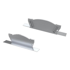 Изображение товара Заглушка Arlight ALM-ARC-Double серая с отверстием 026795