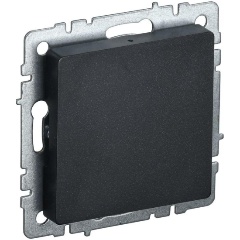 Изображение товара Заглушка c суппортом BRITE МЗ10-БрЧ механизм черн. IEK BR-PL10-K02