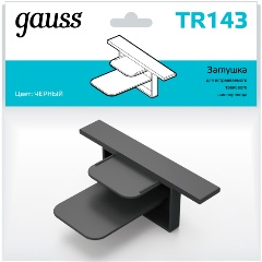 Изображение товара Заглушка Gauss для встраиваемого трекового шинопровода черный 1/100