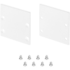 Изображение товара Заглушка LINE-S-3535 WHITE глухая металлическая Arlight комплект из 2 шт