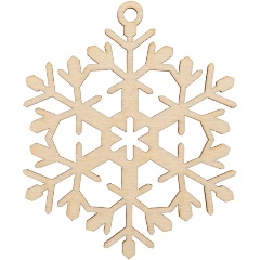 Изображение товара Заготовка для декорирования MR. CARVING КЛ-11 Подвеска Снежинка 07 фанера d 7 см х 0.3 см