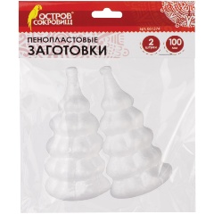 Изображение товара Заготовки пенопластовые для творчества Ёлочки, 2 шт., 50х100 мм, ОСТРОВ СОКРОВИЩ