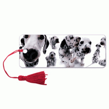 Изображение товара Закладка для книг 3D, BRAUBERG, объемная, "Далматинцы", с декоративным шнурком-завязкой, 125758