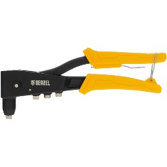 Изображение товара Заклепочник ручной, 255 мм, литой, усиленный, заклепки 2,4-3,2-4,0-4,8 мм, DENZEL, 40441