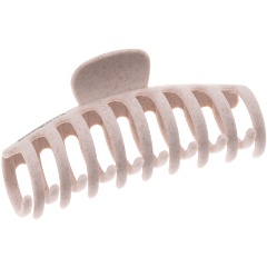 Изображение товара Заколка-краб для волос Dewal Beauty бежевая стильный аксессуар