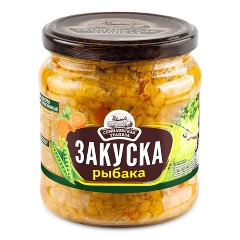 Изображение товара Закуска Семилукская трапеза Рыбака 460 г - консервированный горох натуральный