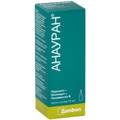 Лекарственное средство ZAMBON Анауран капли ушные фл. 25мл (ZAMBON) Изображение 1 - купить в интернет магазине с доставкой, цены, описание, характеристики, отзывы
