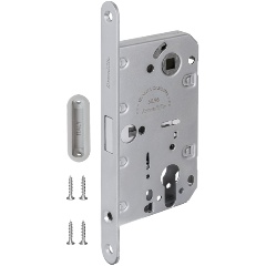 Изображение товара Замок межкомнатный магнитный под цилиндр с ответной планкой ARMADILLO GRAVITY G02.196.50.85 MWSC итал тисненый