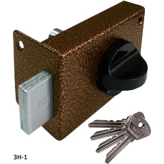 Изображение товара Замок накладной цилиндровый ОМЕГА ЗН1 бронза