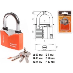 Изображение товара Замок навесной 50мм STARTUL MASTER (ST9081-50) (Автозапирание Всепогодный)