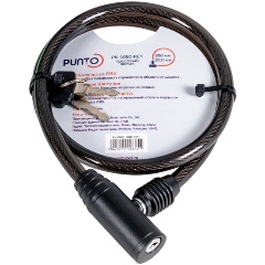 Изображение товара Замок тросовый PK-BIKE-1080-KEY (10х800) 2key/подвес PUNTO