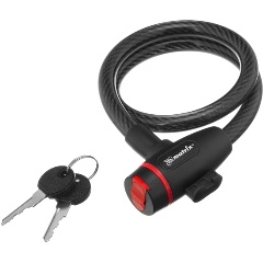 Изображение товара Замок тросовый универсальный, 12 х 650 мм, MATRIX, 91834