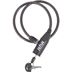 Изображение товара Замок велосипедный RUSH HOUR с ключом 6х650 мм черный