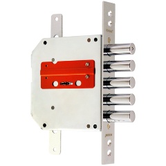 Изображение товара Замок врезной сувальдный BORDER ЗВ8-6 ПК5Т/15 с тягами (прав.), 5 кл. /72201/