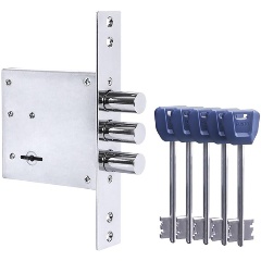 Изображение товара Замок врезной сувальдный MDV30S-817 CP (V30/S) CP хром длиный ключ PUNTO