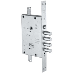 Изображение товара Замок врезной сувальдный с защёлкой CISA NEW CAMBIO FACILE 57.685.48 (тех. упаковка), ключ 64 мм