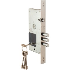 Изображение товара Замок врезной сувальдный с защёлкой KALE KILIT 252/RL (тех. комплектация), 4 кл. (кл. 60 мм)