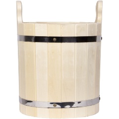 Изображение товара Запарник БАННАЯ ЛИНИЯ с нержавеющей вставкой, липа, 20л