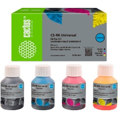 Изображение товара Заправочный набор Cactus CS-RK-Universal 4x40 мл для HP и Lexmark