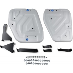 Изображение товара Защита топливного бака Rival для Geely Monjaro АКПП 4WD (2022-н.в.), алюминий 3 мм, с крепежом, штампованная