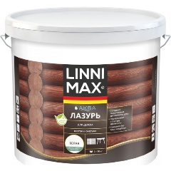 Изображение товара Защитная лазурь для дерева Linnimax Аква, 9 л, белая