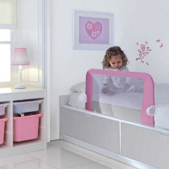 Защитный бортик с тканью для кровати на металлическом каркасе 108 см, 51512 LINDAM, розовый Изображение 1 - купить в интернет магазине с доставкой, цены, описание, характеристики, отзывы