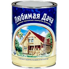 Изображение товара Защитно-декоративное покрытие для дерева Любимая дача, полуматовое, 0,75 л, рябина