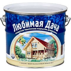 Изображение товара Защитно-декоративное покрытие для дерева Любимая дача, полуматовое, 2,7 л, тик