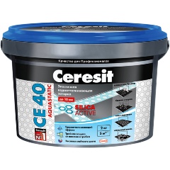 Изображение товара Затирка Ceresit CE 40 Aquastatic №47 сиена 2 кг для швов и отделки высокой эластичности