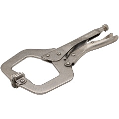 Изображение товара Зажим ручной с фиксатором увеличенный захват, подвижные губки, 270мм, раскрытие губок до 80мм, (шт.) РемоКолор