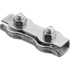 Изображение товара Зажим троса двойной, 4мм, 50 шт, оцинкованный, ЗУБР 4-304445-04