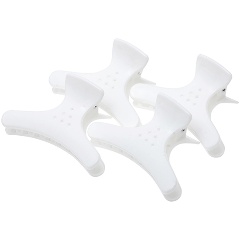 Изображение товара Зажимы для волос Harizma "бабочка" усиленные 4 шт, белые