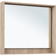 Изображение товара Зеркало AQUANET Милан 100 LED цв. дуб светлый (336406)