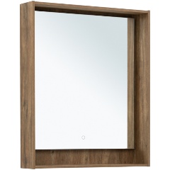 Изображение товара Зеркало AQUANET Милан 70 LED цв. дуб рустикальный (336399)
