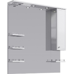 Изображение товара Зеркало-шкаф AQWELLA Барселона Л10 Ba.02.10 белый 100 см