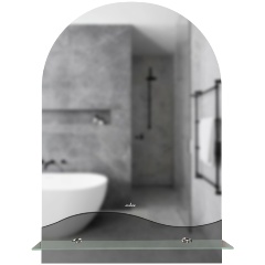 Изображение товара Зеркало MIXLINE Амели 390*585 с полкой (К) - стильное и функциональное
